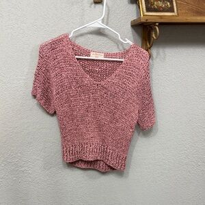 Handmade Pink Knit Top
